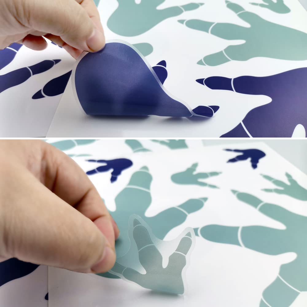 FAZHBARY PVC decals install easily on smooth surfaces without glue mess
