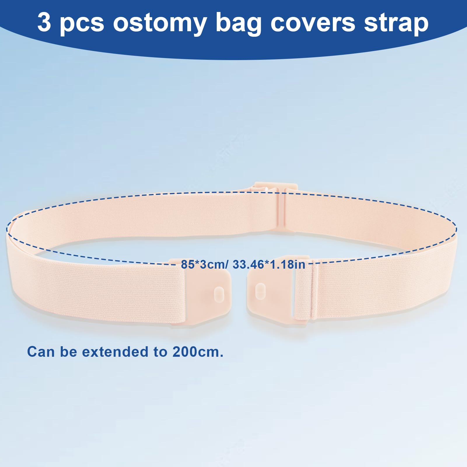 FDFuZhao adjustable ostomy belt with soft fleece for all day comfort.