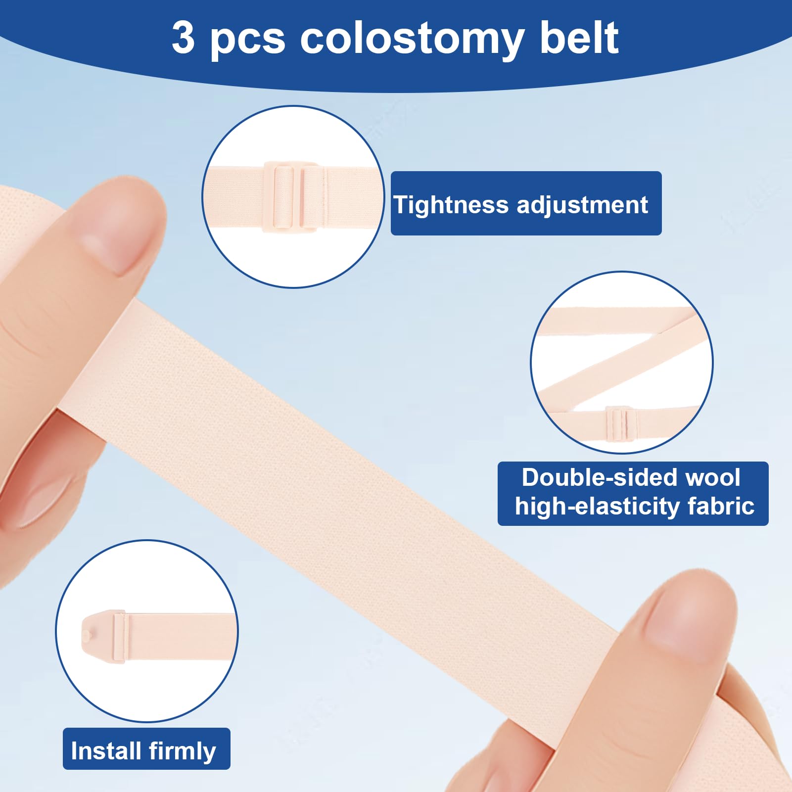 FDFuZhao breathable ostomy wrap reduces moisture during activity.
