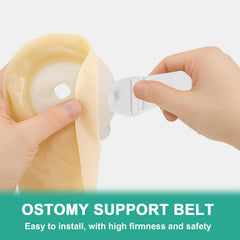FDFuZhao ostomy belt adjustment strap close-up demonstrates easy length customization.