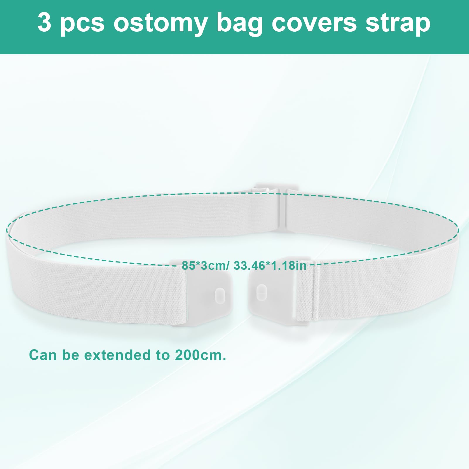 FDFuZhao ostomy belt back view with adjustable strap for a personalized fit.