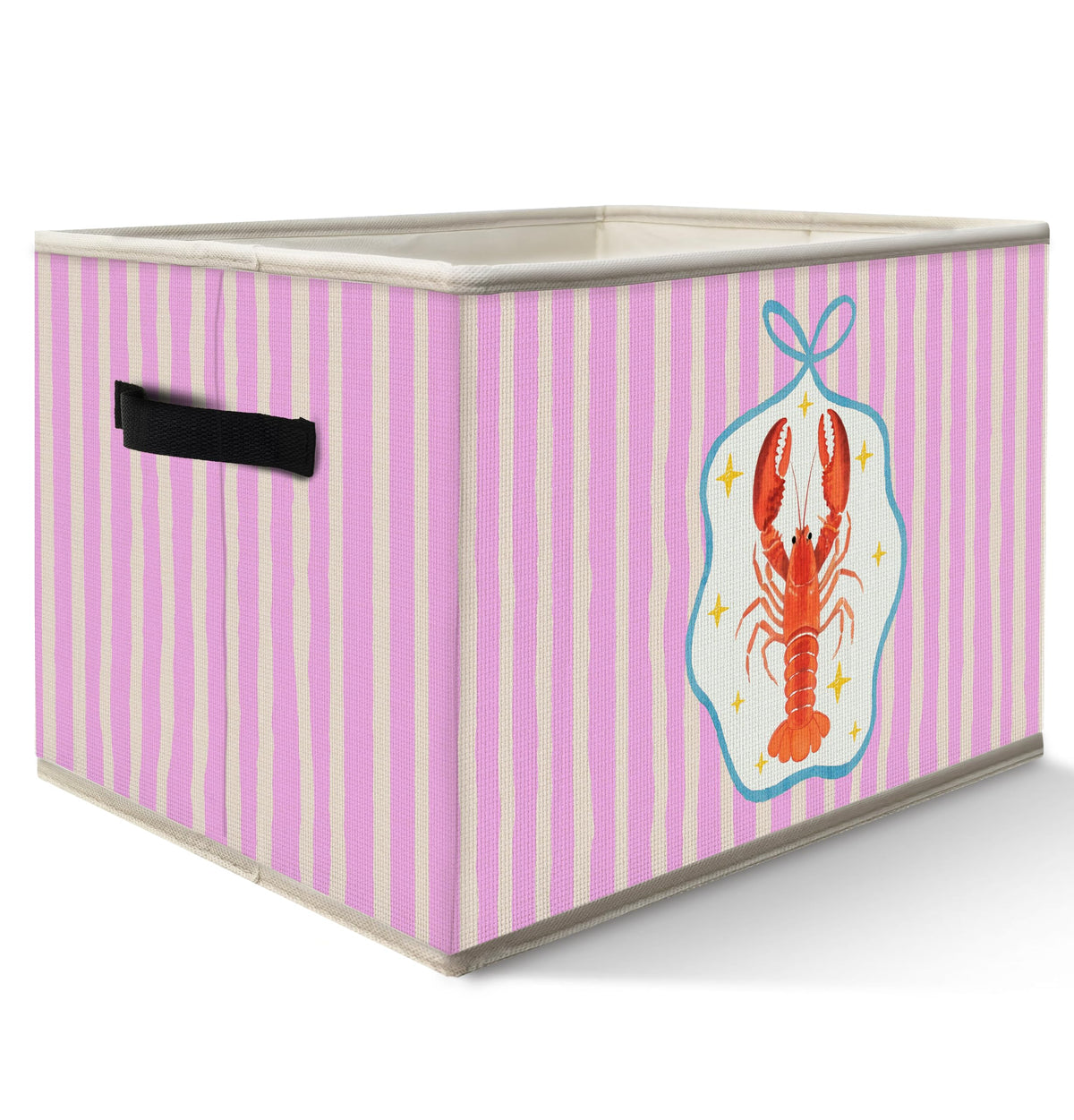 FDHSPAAM coastal lobster storage bin with handles keeps clutter organized.