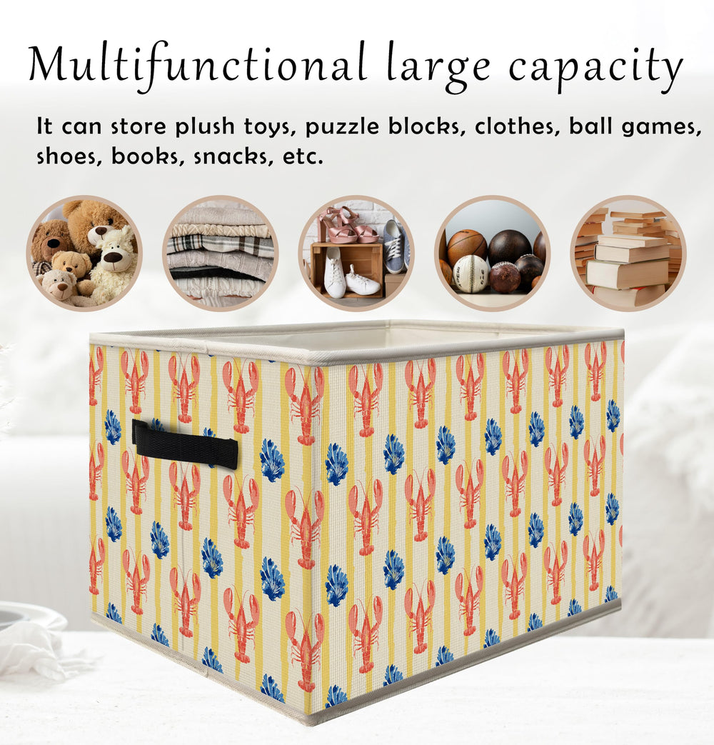 FDHSPAAM Cotton-Linen storage bin blends with home décor.