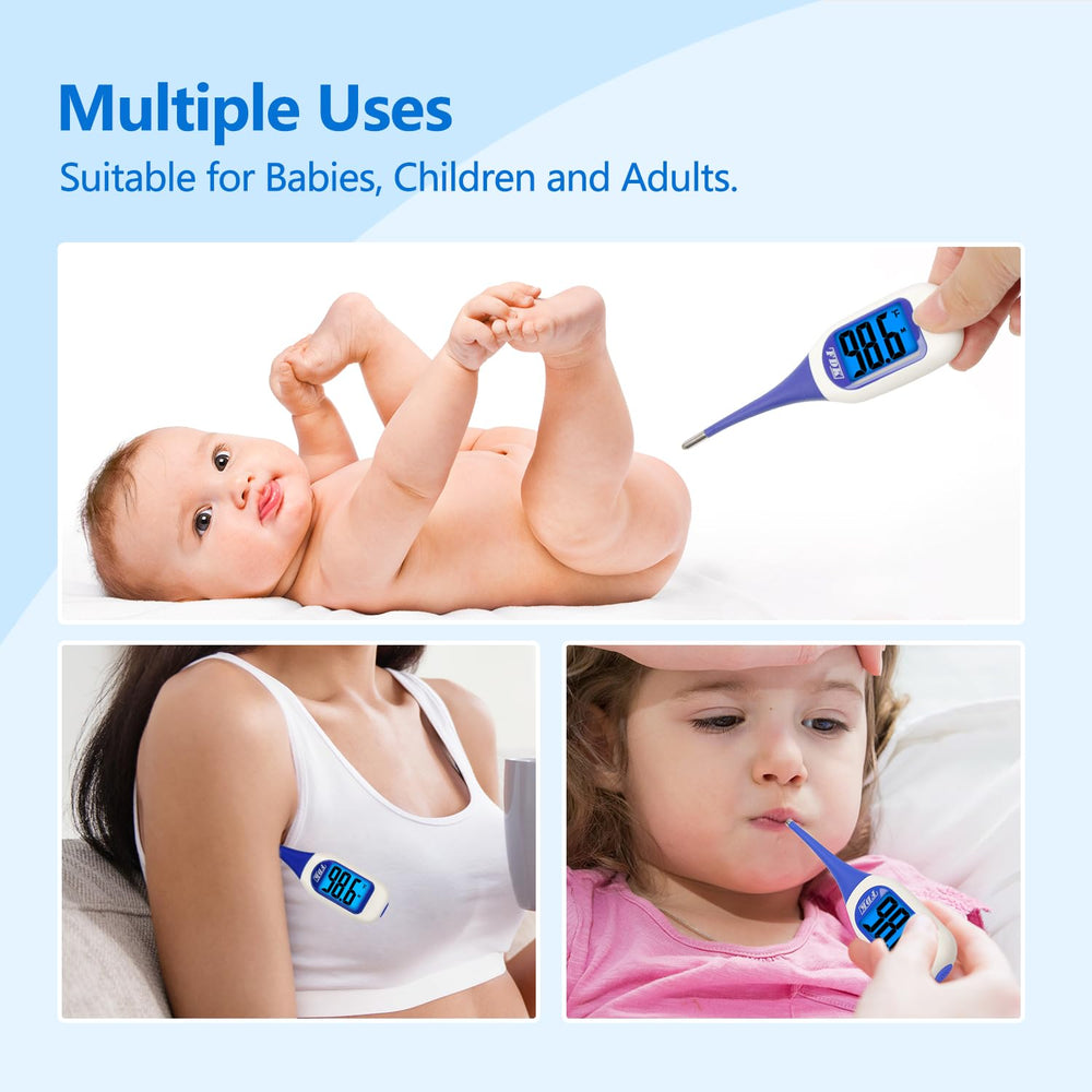 FDK thermometer with auto shutoff conserves battery life for longer use.