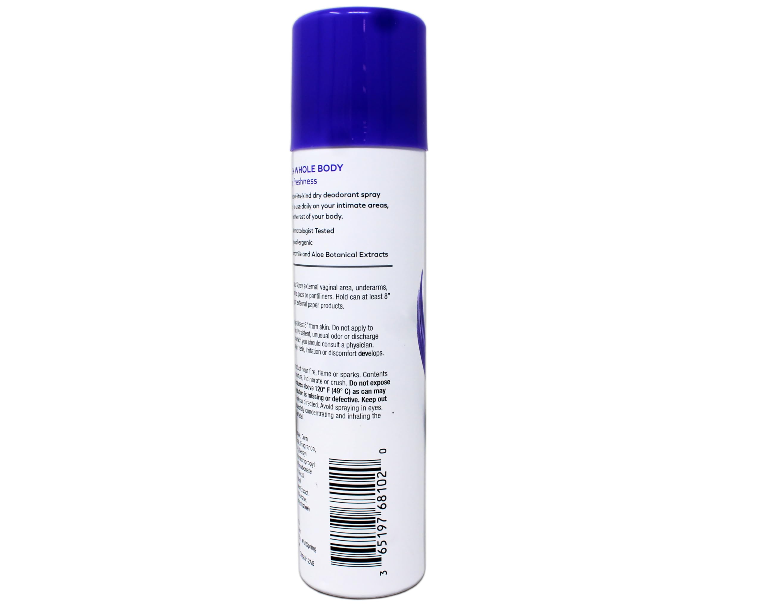 Unisex FDS deodorant spray label promotes shared use and daily comfort.