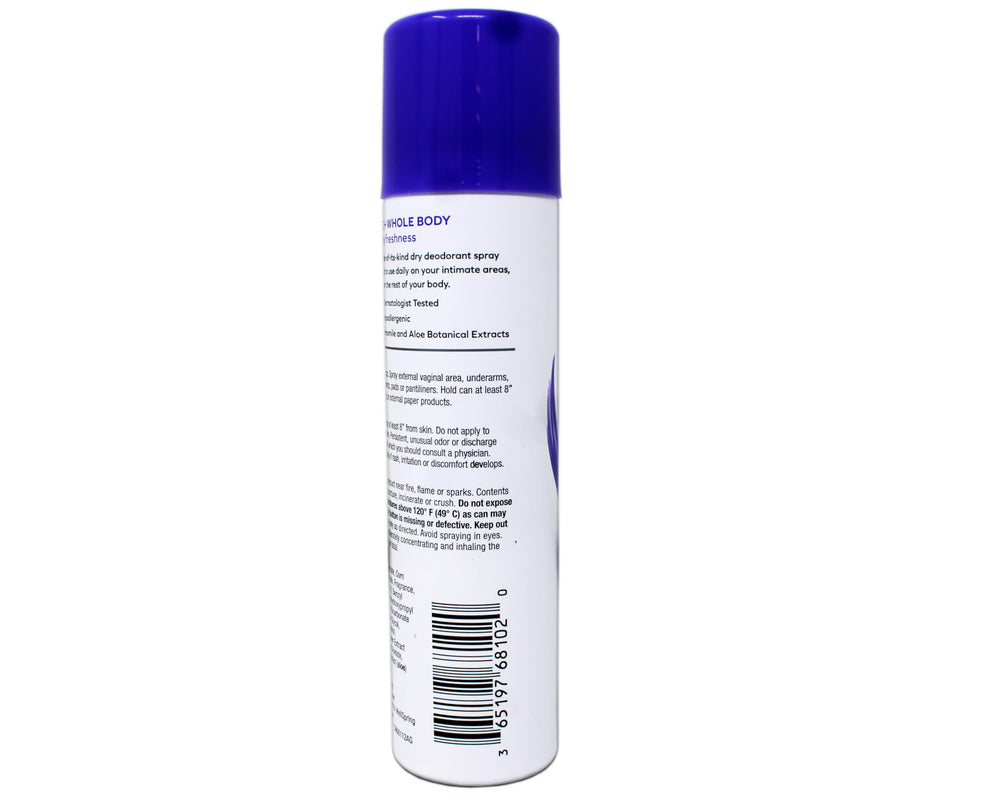 Unisex FDS deodorant spray label promotes shared use and daily comfort.