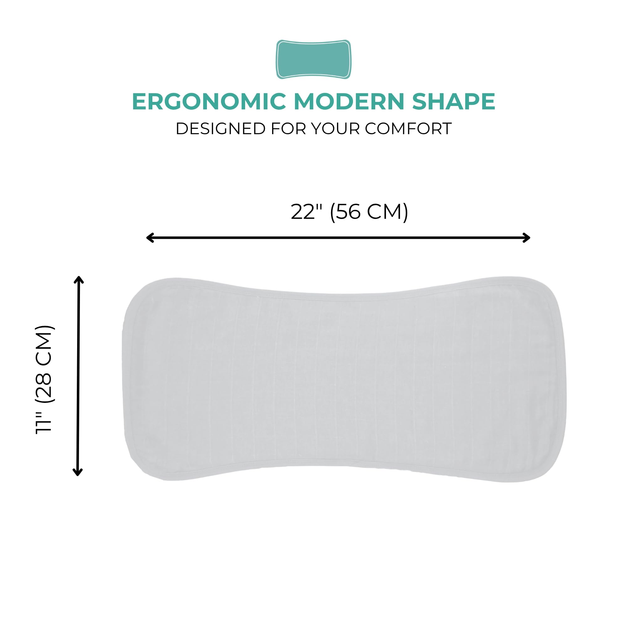 Featherhead burp cloth in use during baby feeding to protect clothes.