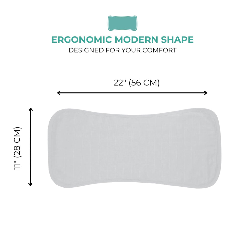 Featherhead burp cloth in use during baby feeding to protect clothes.