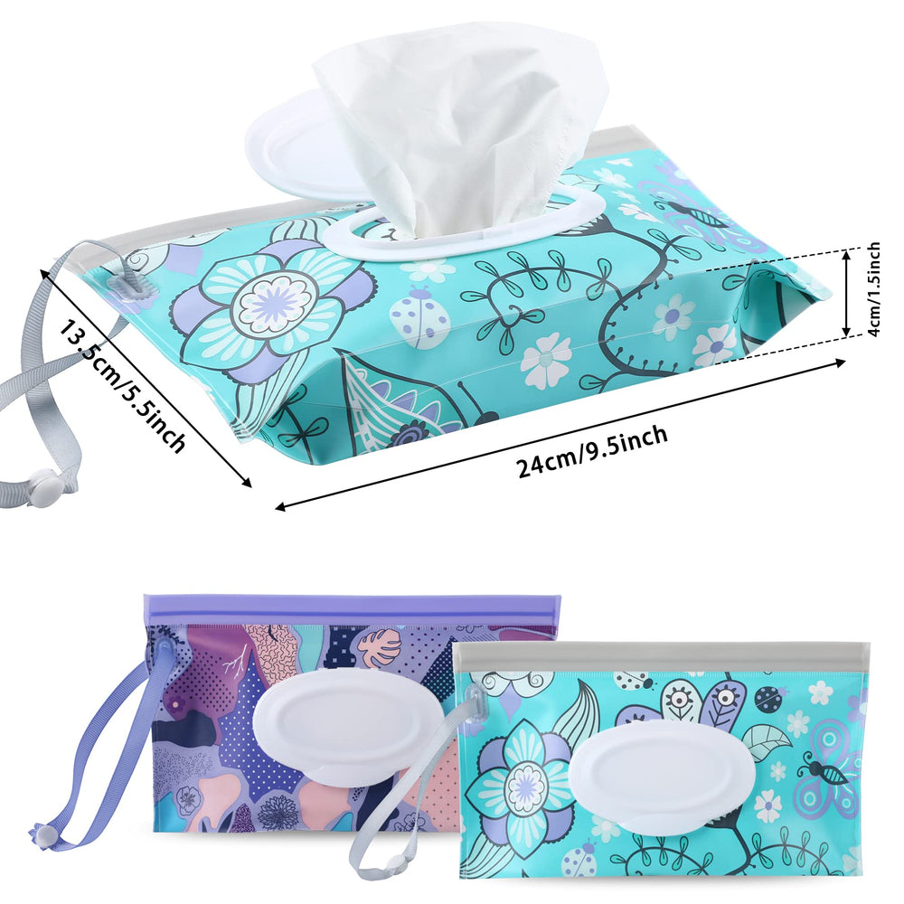 FEBSNOW floral pattern wipe dispenser for quick diaper changes