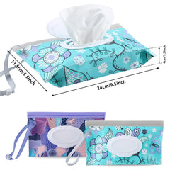 FEBSNOW floral pattern wipe dispenser for quick diaper changes
