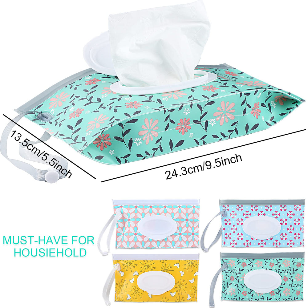 FEBSNOW portable wipe pouch with refillable design for quick restocks