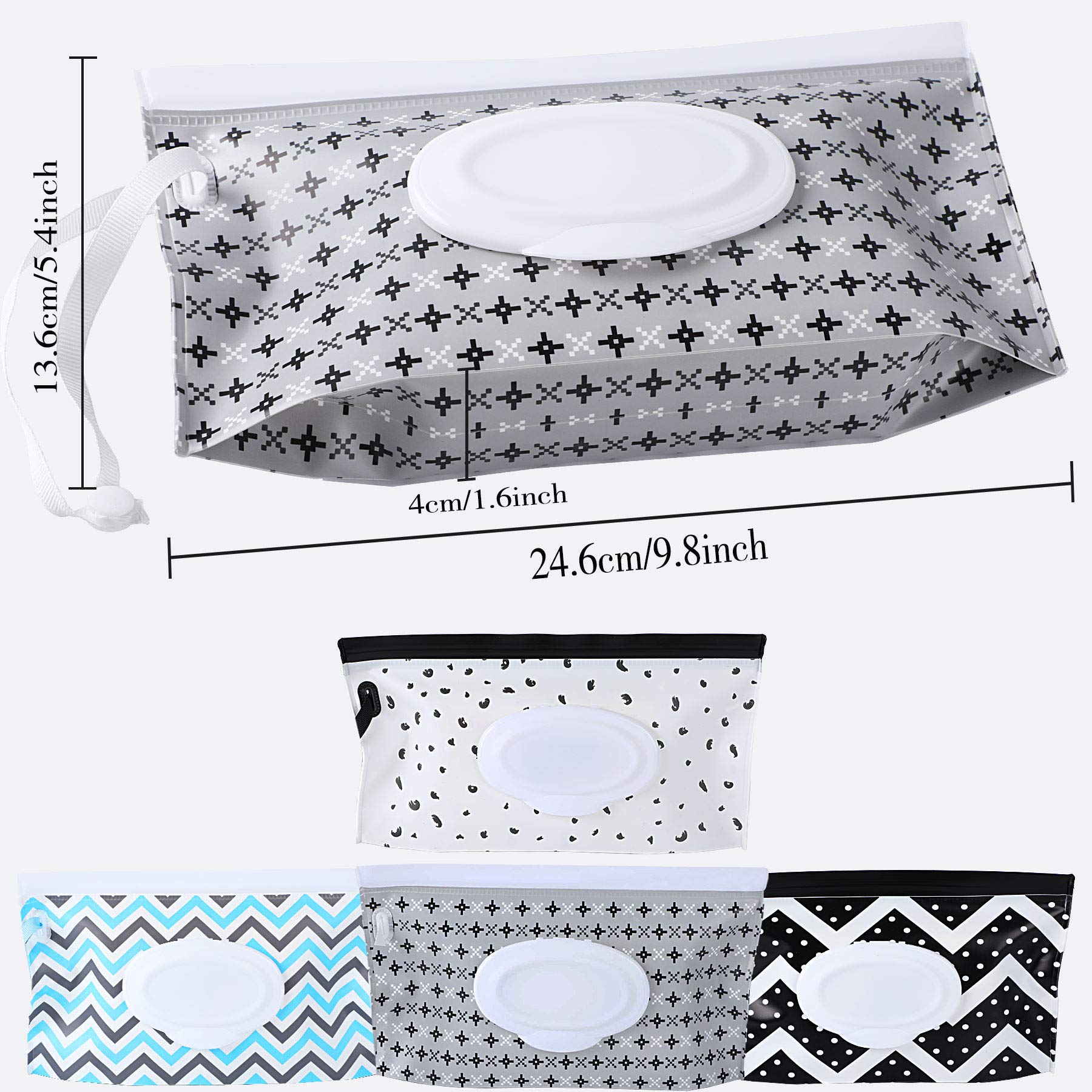 FEBSNOW refillable wet wipe pouch keeps wipes fresh and portable during outings