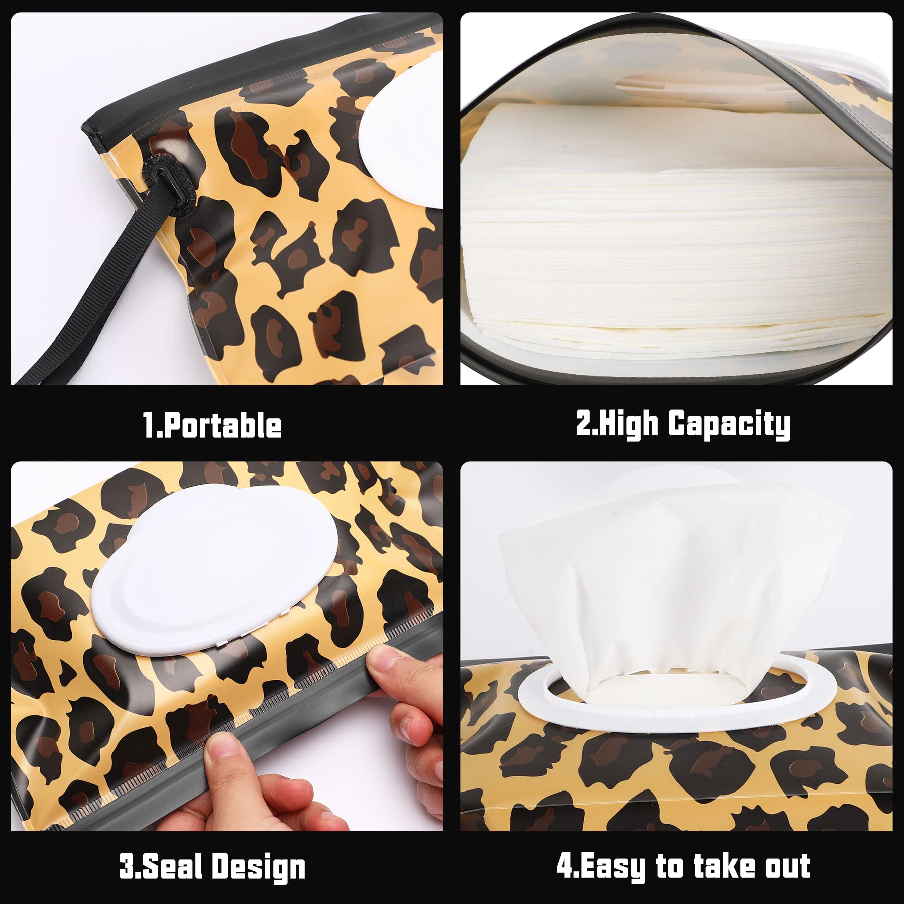 FEBSNOW wipe dispenser with reinforced flip cap for easy one-wipe access.