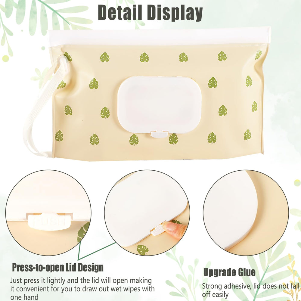 FEBSNOW wipes case with press to open lid for easy one handed use