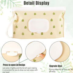 FEBSNOW wipes case with press to open lid for easy one handed use