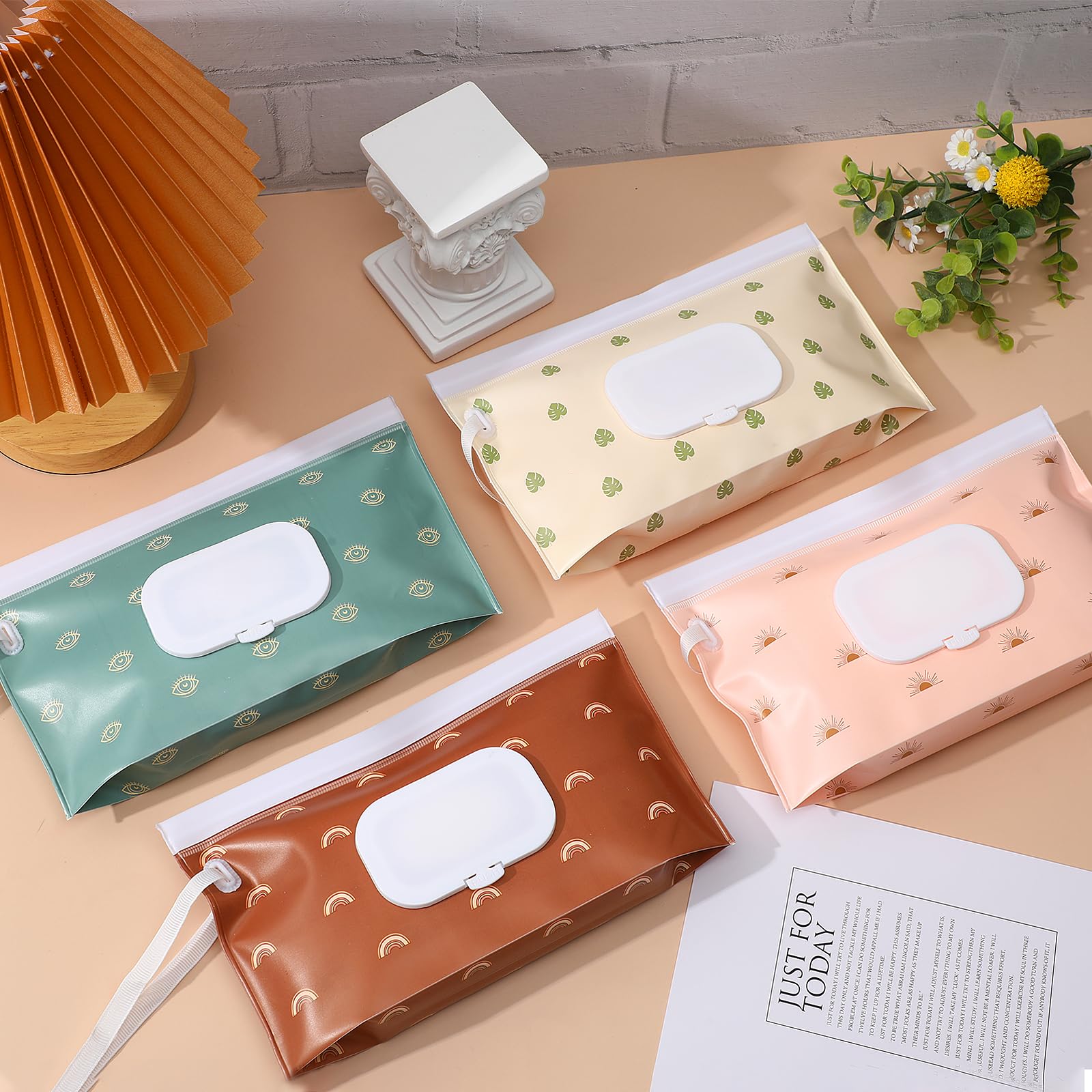 FEBSNOW wipes case with nylon strap for portable loop attachment