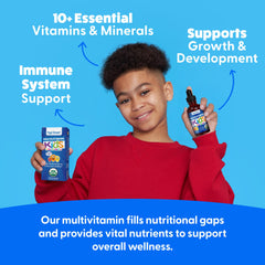 Feel Great Vitamins dropper showing precise dosing for children.