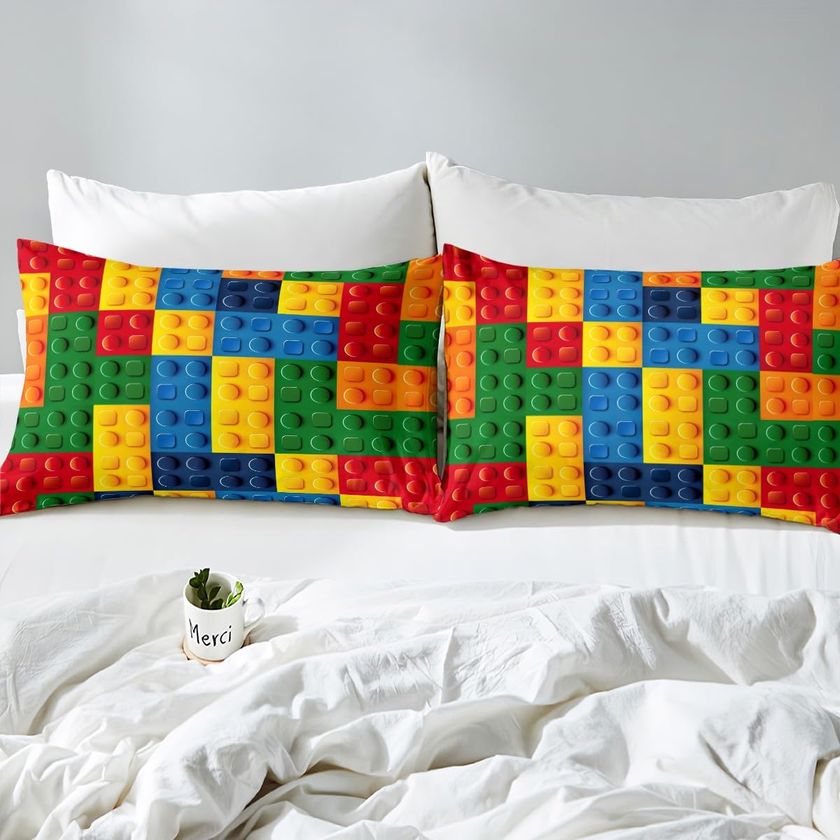 Feelyou pillowcase set coordinates with multiple sizes for easy matching.