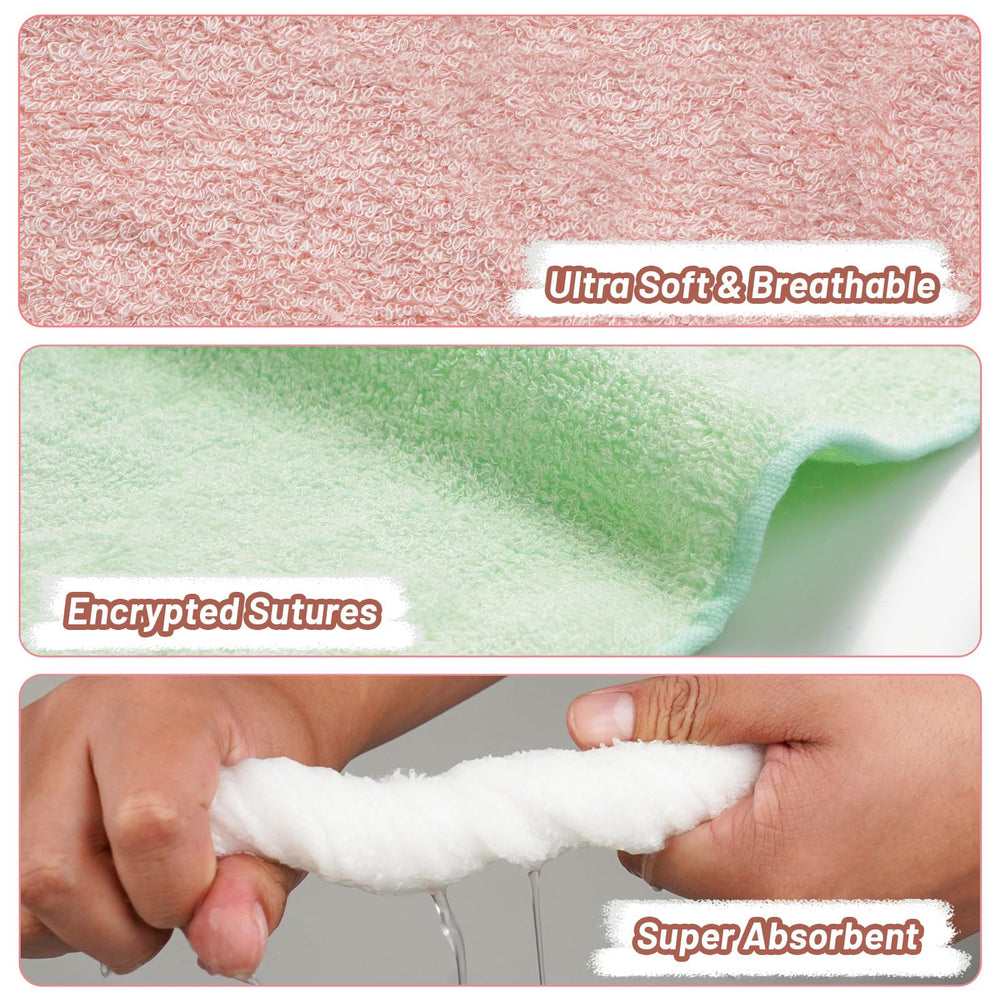 Feibi baby washcloths burp cloths handy for post-feed cleanups