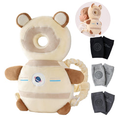 Feidoog head protector backpack cushion shields baby's head during crawling