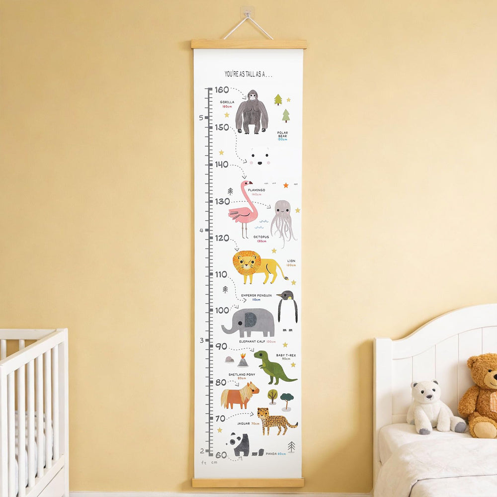 Feifeiya eleven animal heights invite playful comparisons during measuring sessions.