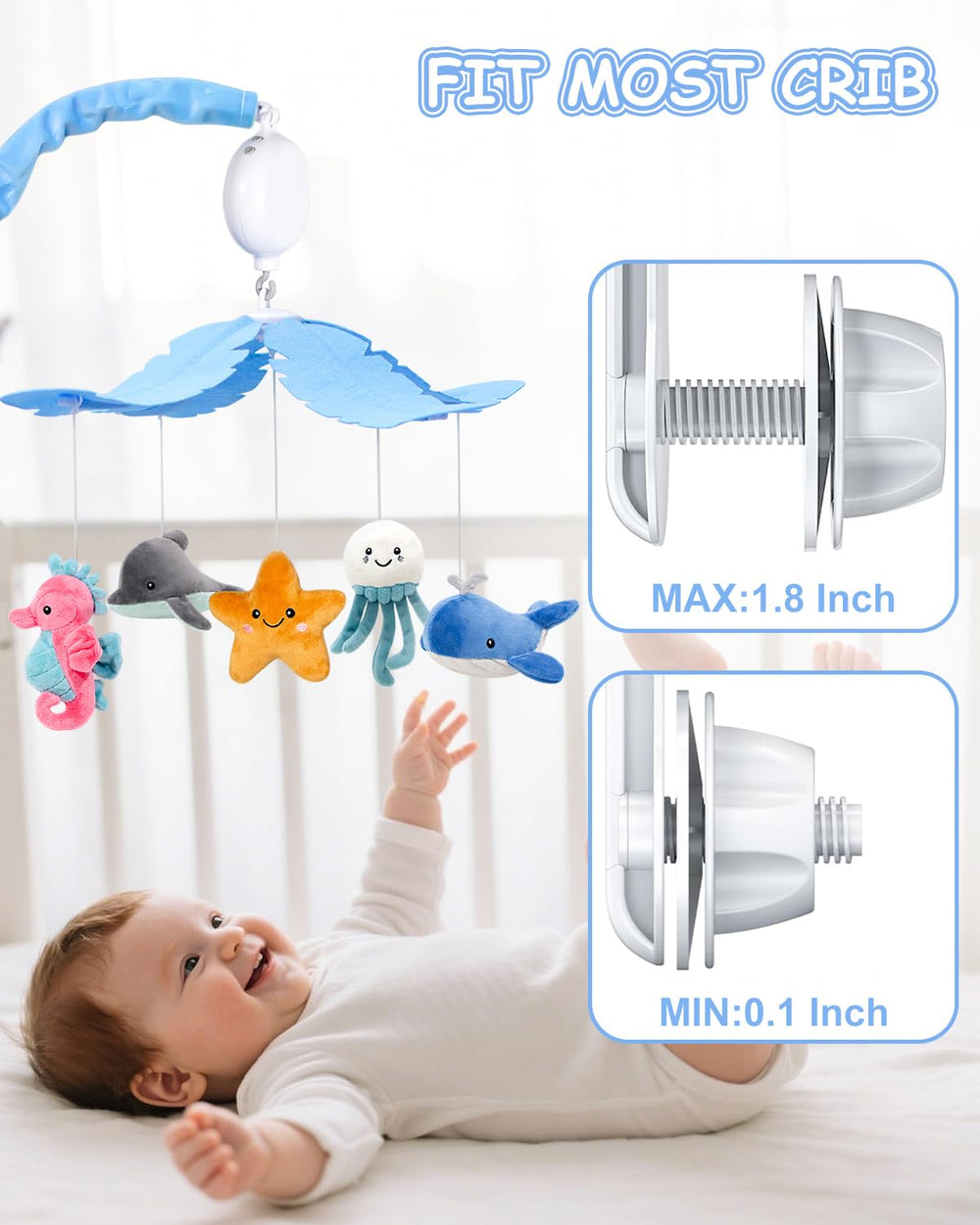 Energy-saving auto-off after 30 minutes supports gentle sleep routines.