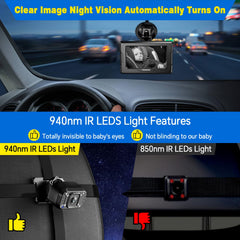 FEISIKE 149-degree wide-angle lens captures more of the cabin and child.