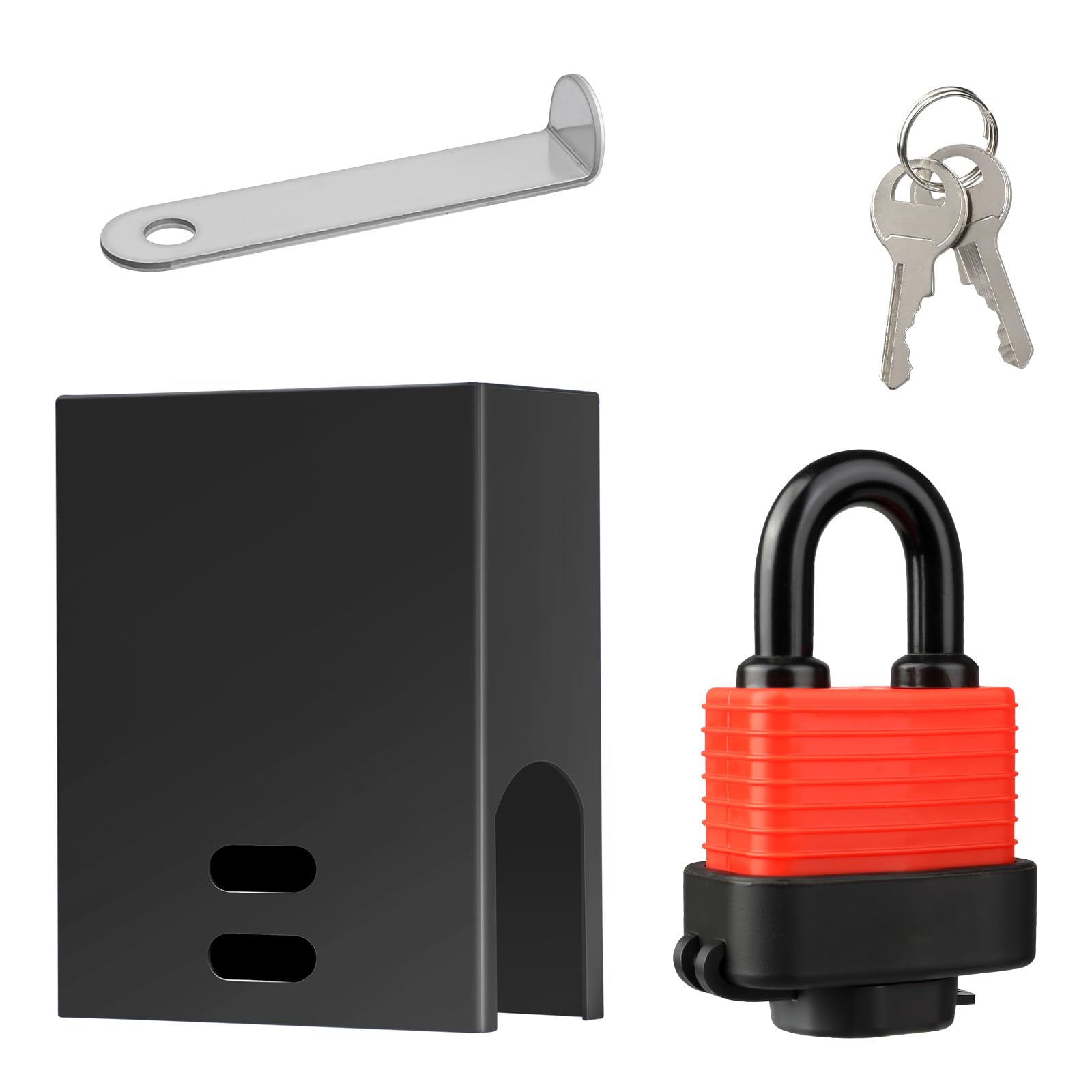 FeiTFX water spigot lock with adjustable design fits standard hoses securely.