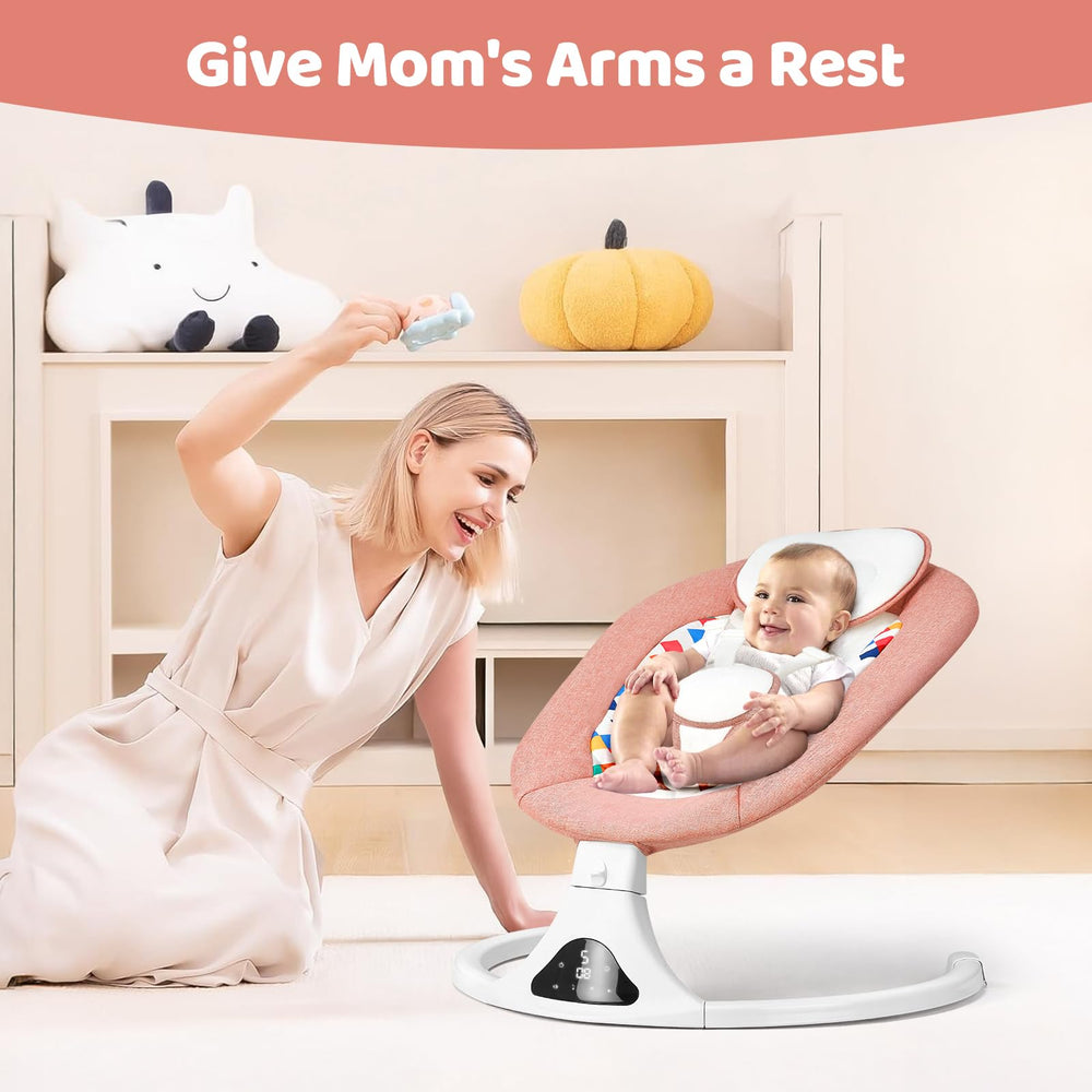 Feitiong anti-tip base ensures stability during soothing sessions