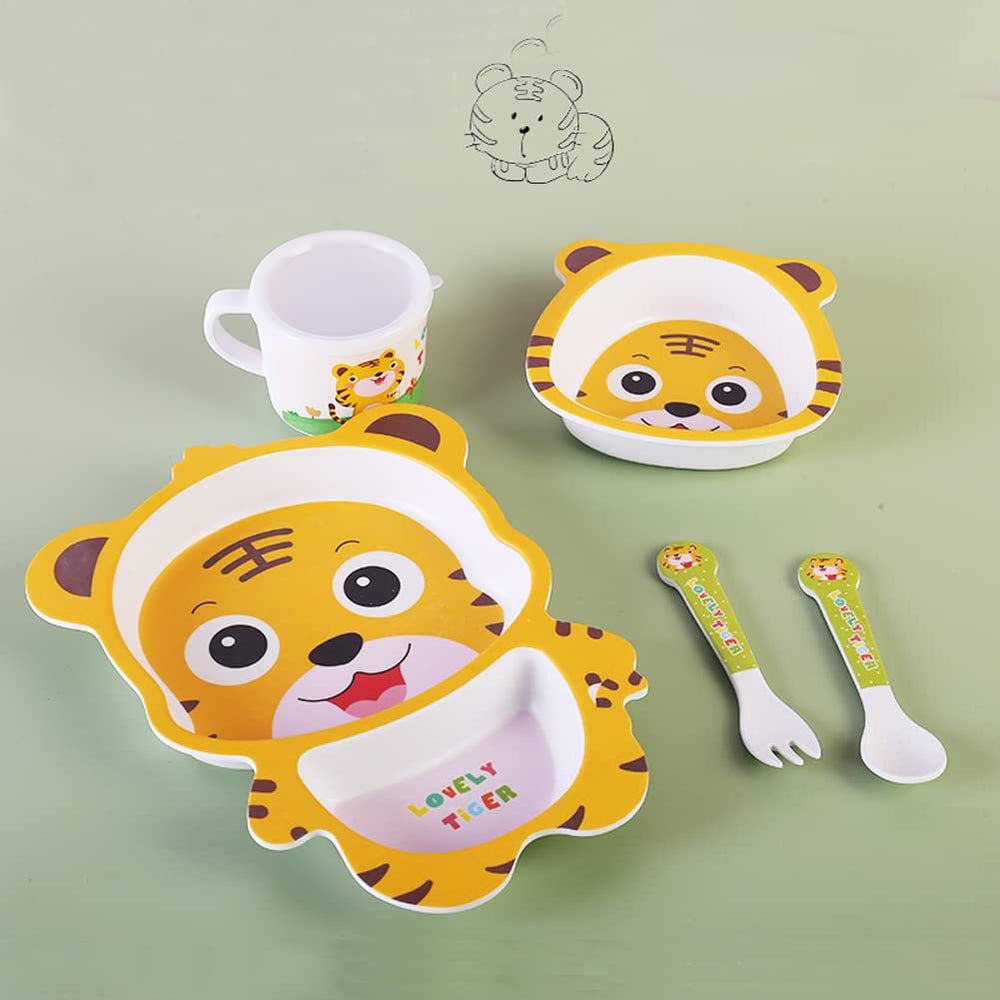 Fekdod bamboo kids dinnerware cup designed for little hands and spill resistance