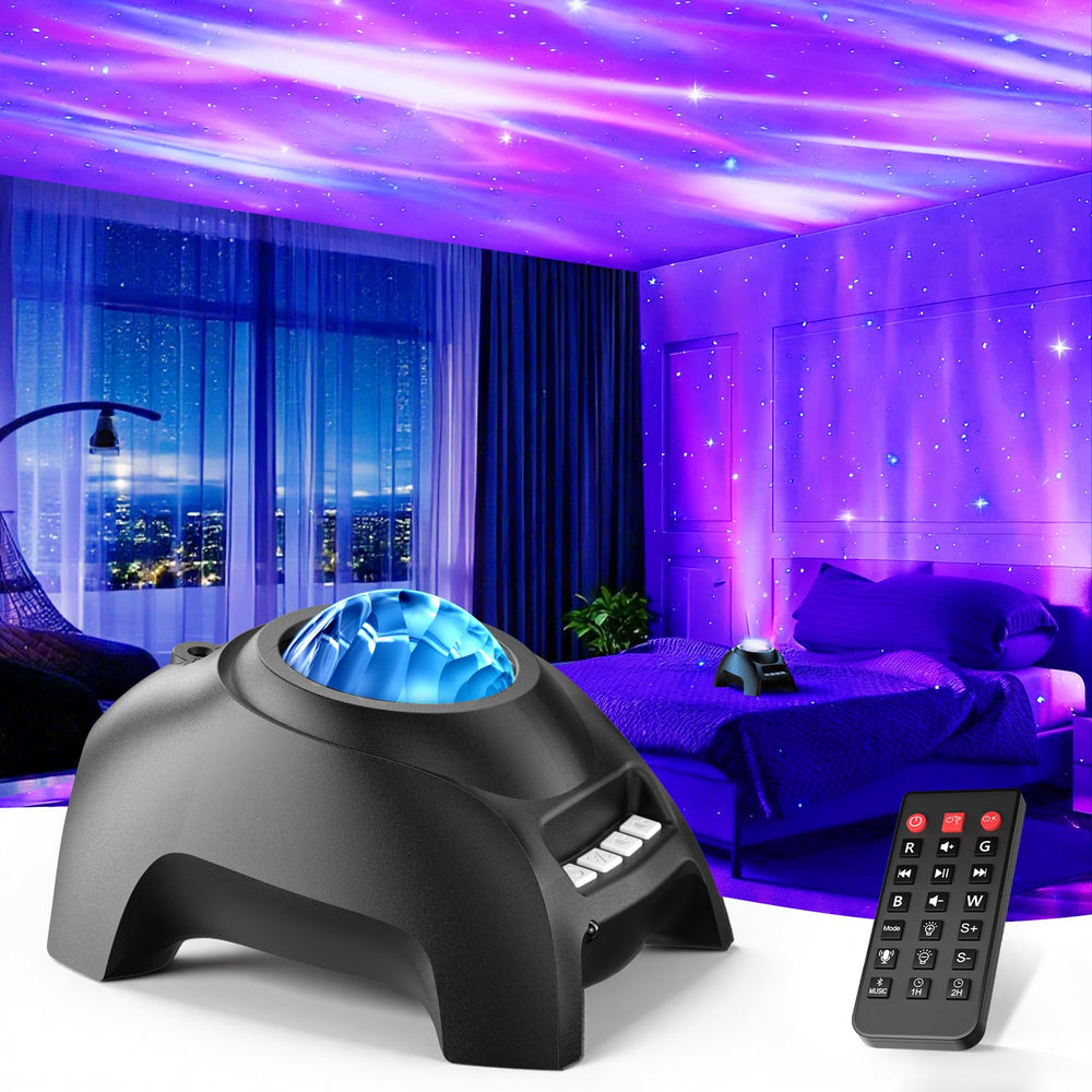 FEKTIK Northern Galaxy Light Aurora Projector casts vivid aurora glow for immersive home decor