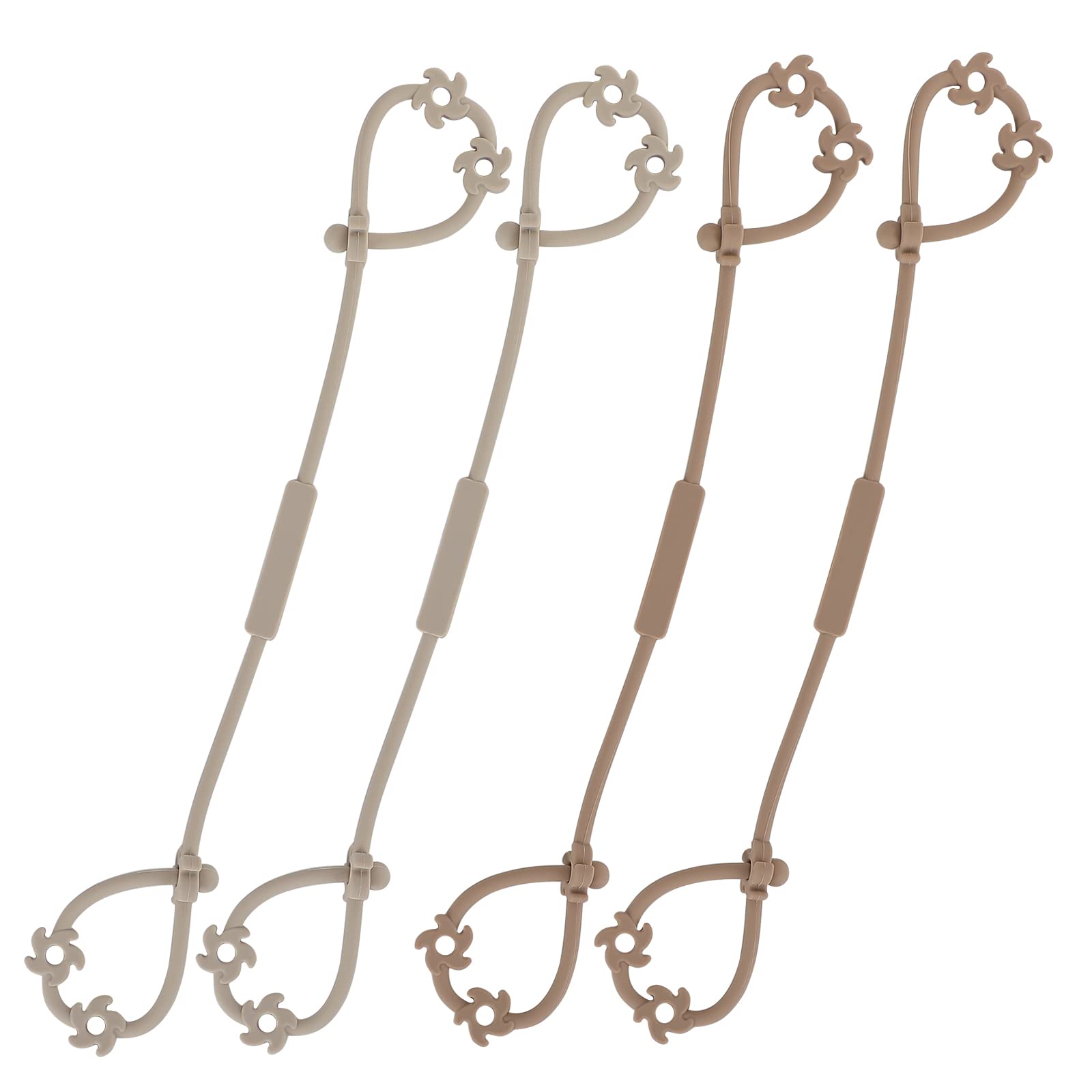 Felicificer toy safety straps sand packaging, durable silicone for everyday on-the-go use.