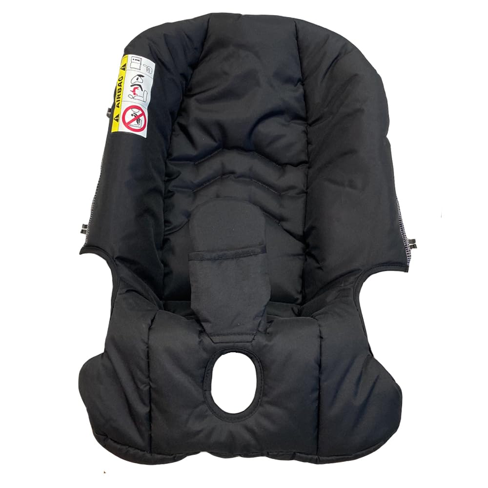 Feliliber Doona-stroller cushion in black fabric, compatible and easy to replace.
