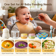 Felizbebe four storage containers for organized prep and fridge-ready portions