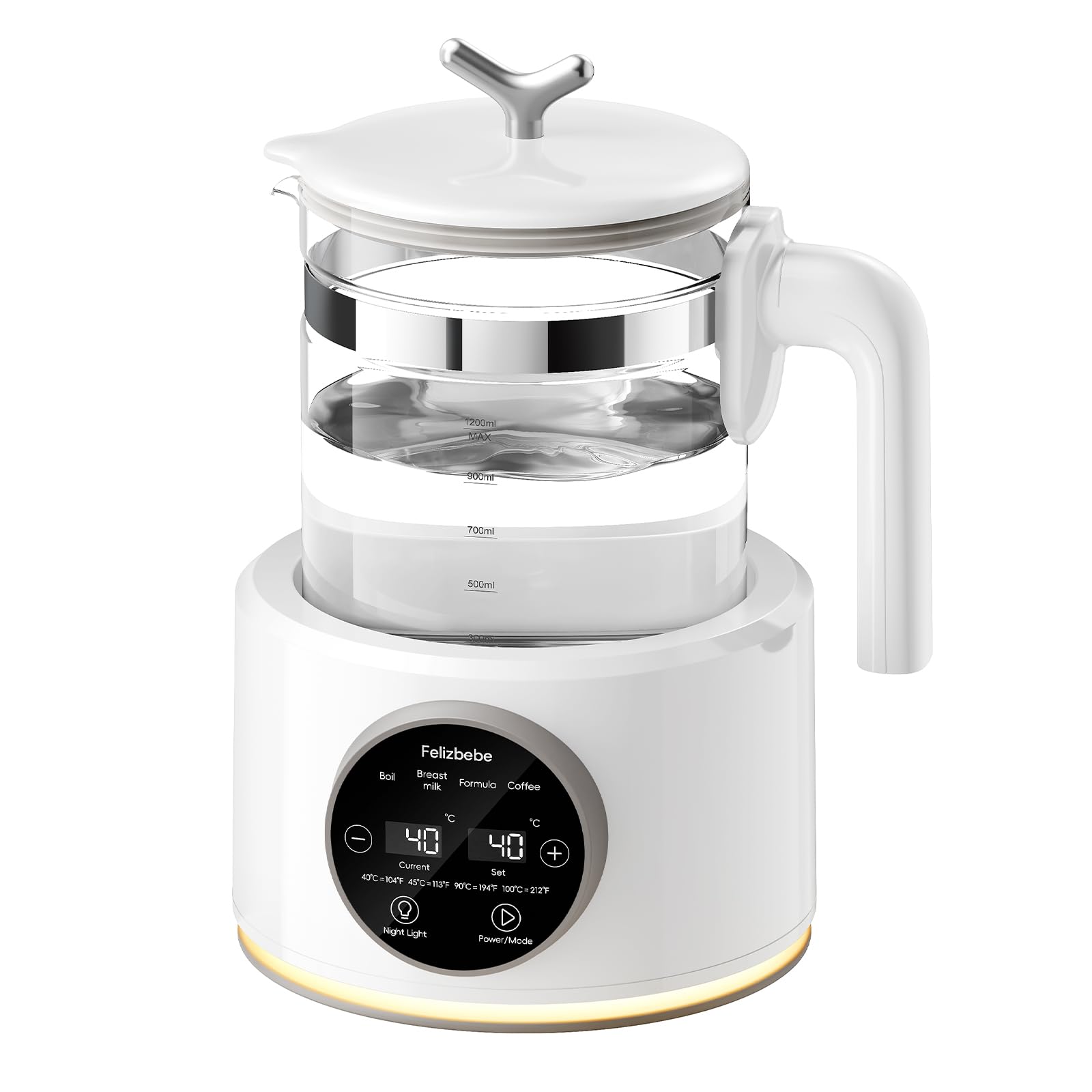 Felizbebe baby warmer with night light for night-time feeds