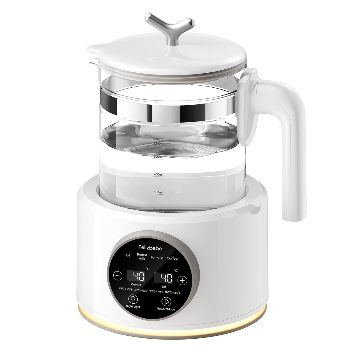 Felizbebe baby warmer with night light for night-time feeds