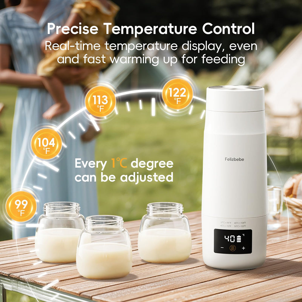 Felizbebe fast heating in 3 minutes for 4 oz of milk