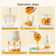 Felizbebe freezing tray with neatly portioned baby cubes
