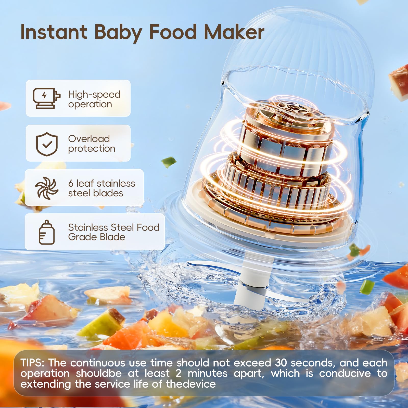 Felizbebe mini spatulas shown for easy scooping and feeding