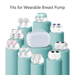 Fellibay wearable pump case side view highlights compact profile for travel.