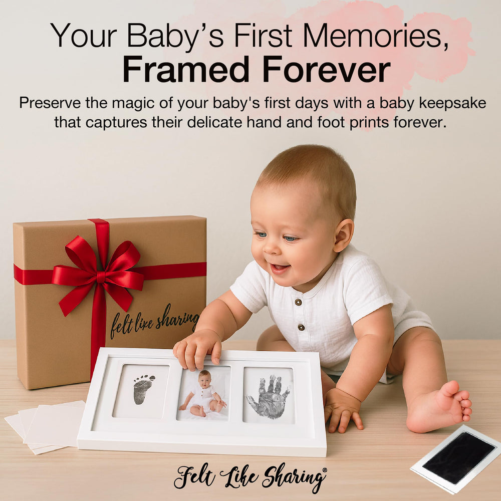 Felt Like Sharing ink pad closeup highlighting gentle, mess-free stamping for delicate newborn prints.