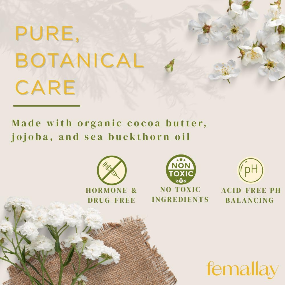 Femallay melts dissolve with body warmth for gentle hydration.