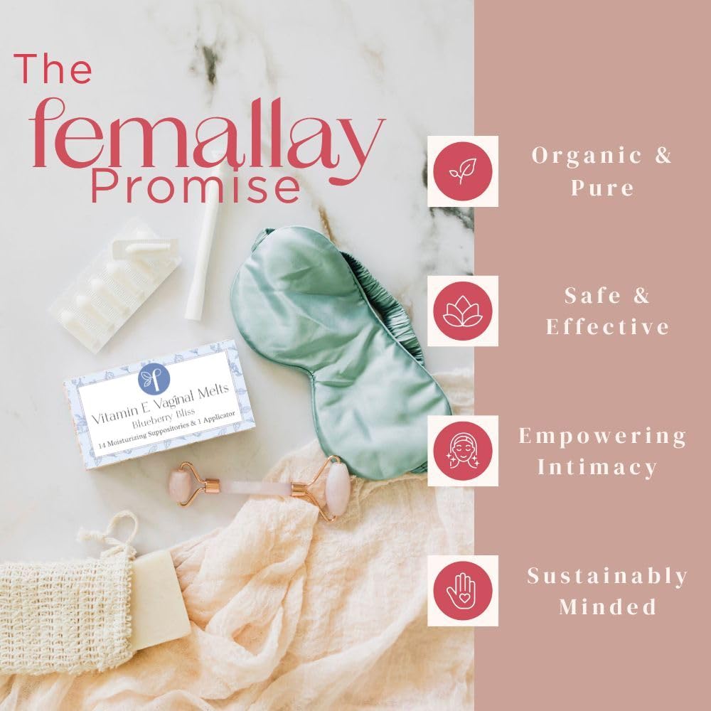 Femallay Vaginal Melts come in individually sealed packets for discreet use