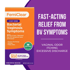 Two applicators included for precise nightly application of FemiClear BV.