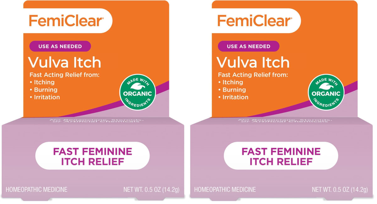 FemiClear Vaginal Ointment pack of two tubes for external use and comfort