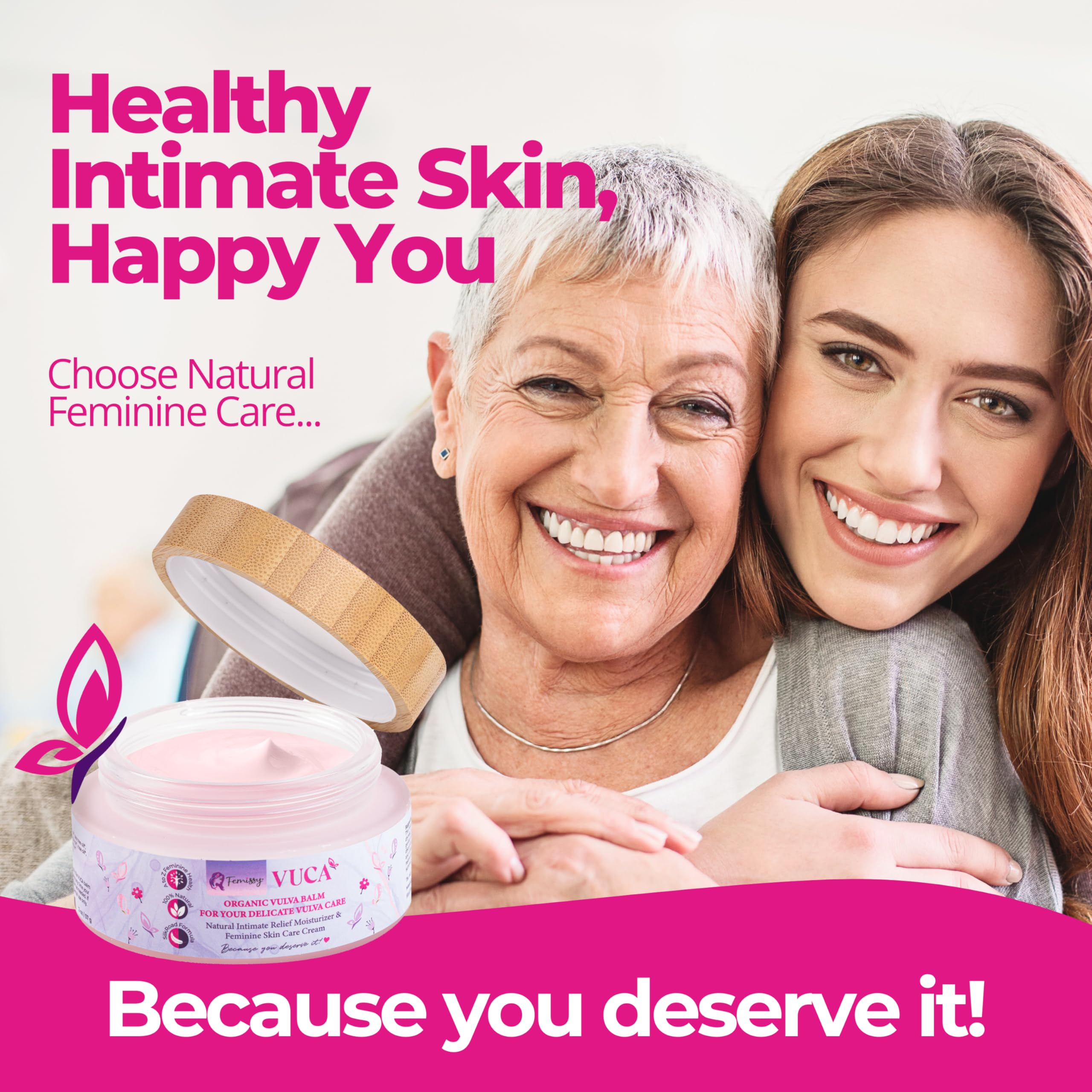 Rose and Menthol scent option adds refreshing touch to intimate care.