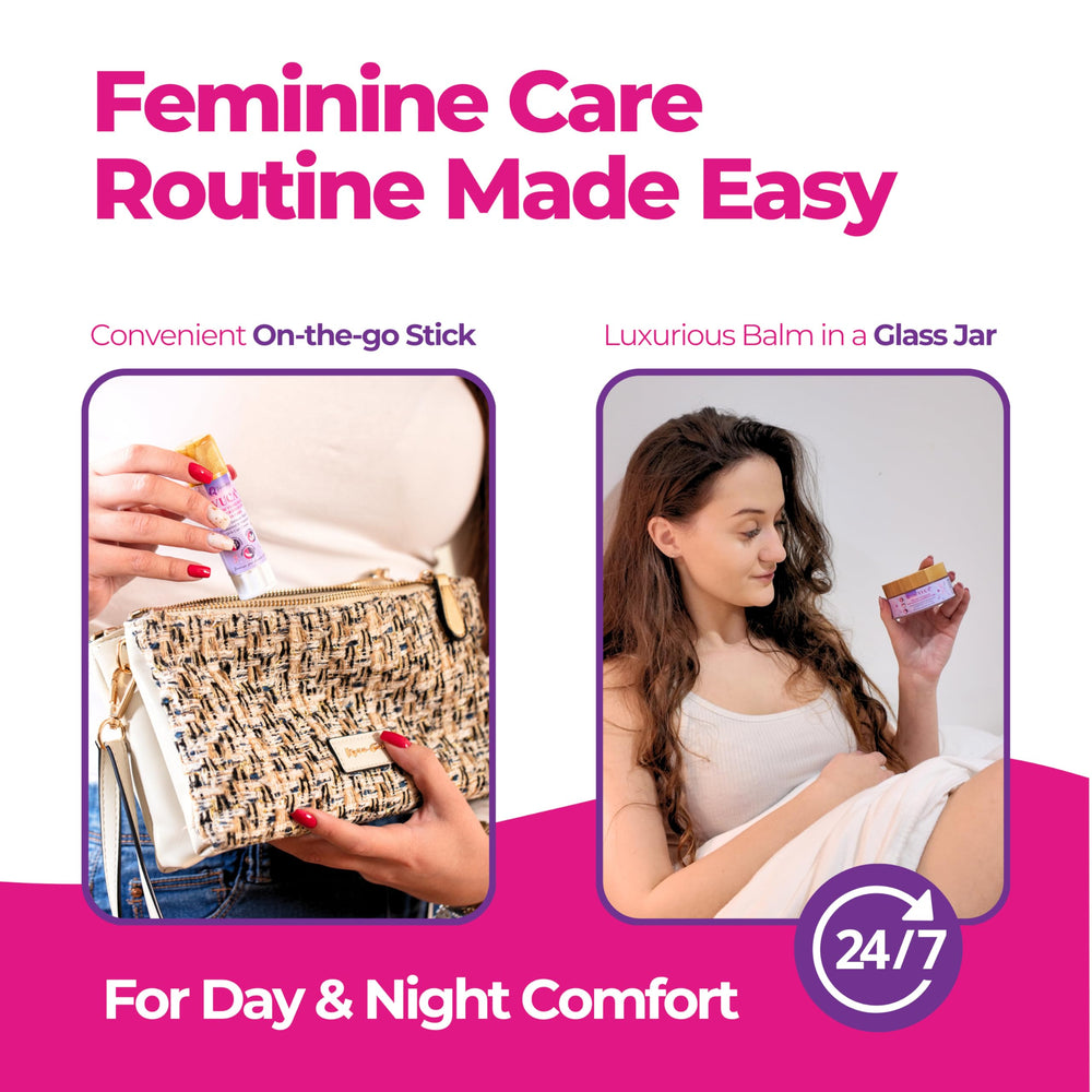 Use during menopause with Femissy Vulva Balm for extra moisture