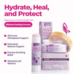 Absorption moment of Femissy Vulva Balm leaves skin soft and fresh