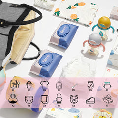 Femuar diaper bag backpack durable material, easy to clean and gentle on skin.