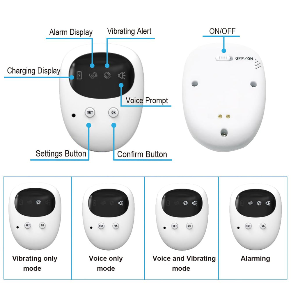 Fency charging box keeps both transmitter and receiver ready.
